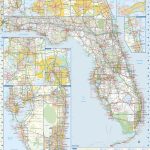 Florida State Wall Mapglobe Turner 22 X 30   Florida Rest Areas Map