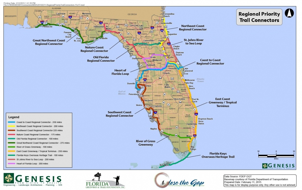 Florida Trail Map | D1Softball - Florida Scenic Trail Interactive Map