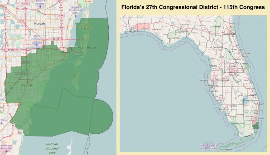 Florida&amp;#039;s 27Th Congressional District - Wikipedia - Coral Gables Florida Map