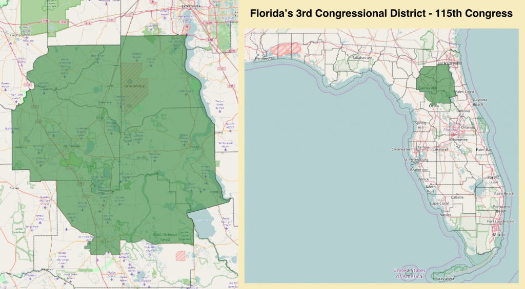 Florida&amp;#039;s 3Rd Congressional District - Wikipedia - Florida Congressional District Map
