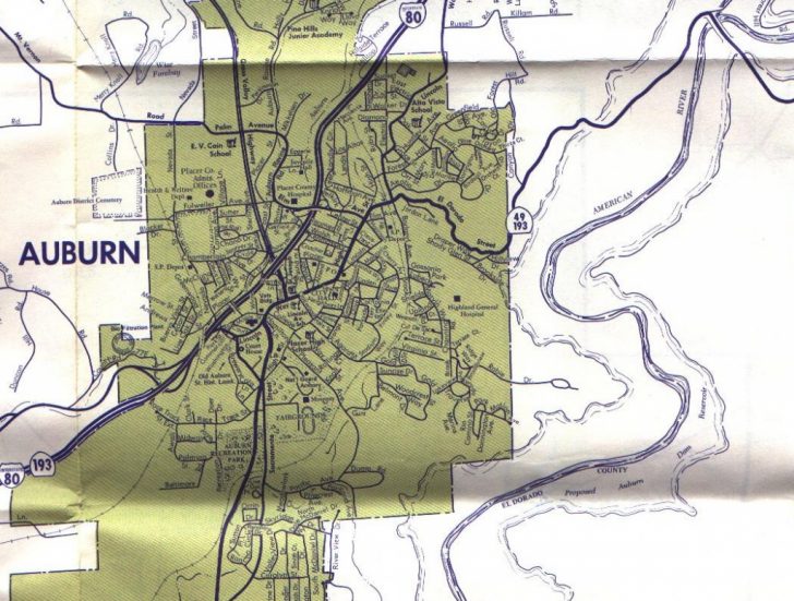 Auburn California Map