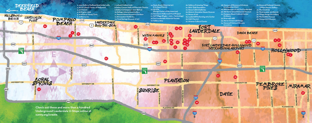 Fort Lauderdale Art Walks &amp;amp; Venues | Underground Lauderdale - Street Map Of Fort Lauderdale Florida