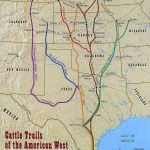 Found This 1870 Map Of The Cattle Trails Of The West | Cowboys Have   Texas Cattle Trails Map