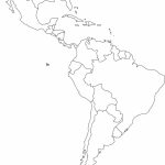 Free Blank Map Of North And South America | Latin America Printable   Printable Blank Map Of South America