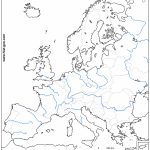 Free Blank Outline Map Of Europe With Its Countries And Its Main   Printable Blank Physical Map Of Europe