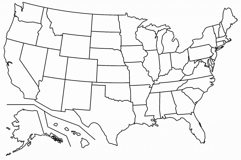 Free Blank Usa Map | Map Of Us Western States - Printable Usa Map Blank