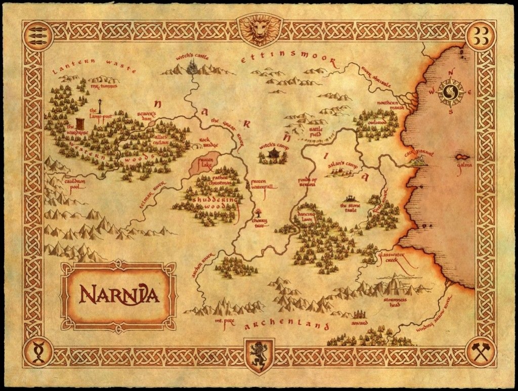 Free Chronicles Of Narnia Resource Unit | Map Skills | Map Of Narnia - Printable Map Of Narnia