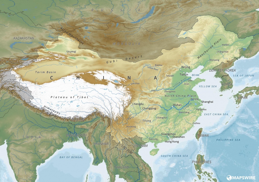 Free Maps Of China – Mapswire - Free Printable Map Of China