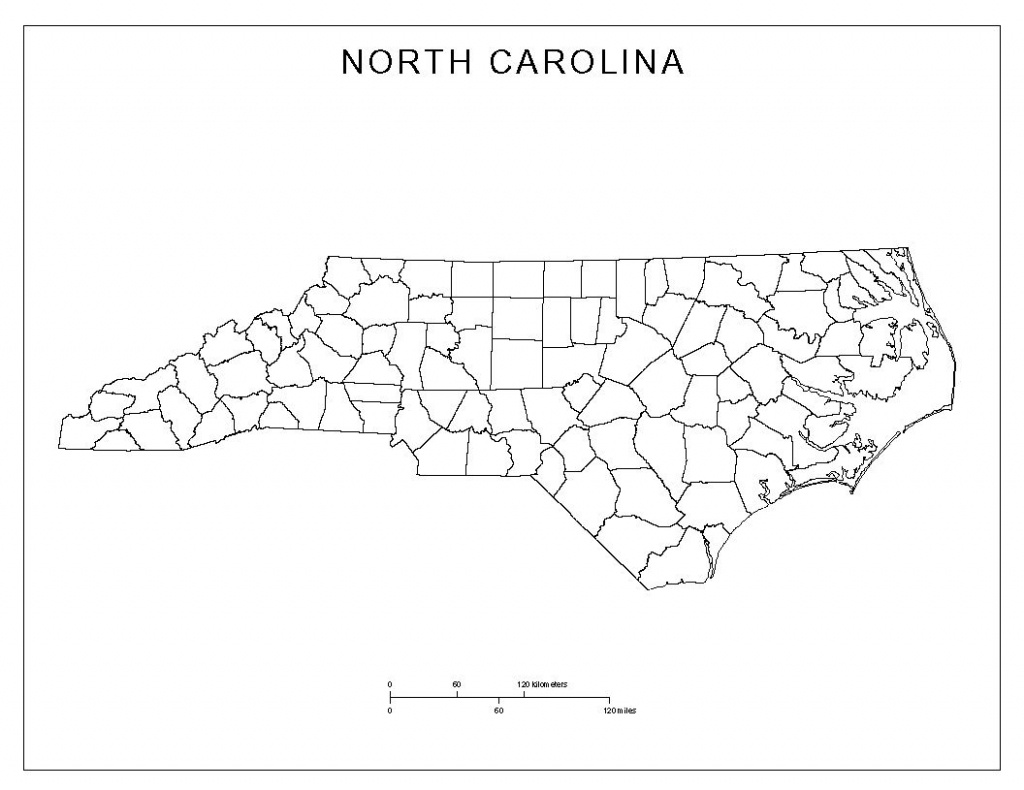 Free North Carolina Map | North Carolina Blank Map | North Carolina - Printable Nc County Map