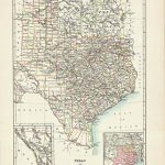 Free Old Map Of Texas And 9 Other Southern States   Picture Box Blue   Free Old Maps Of Texas