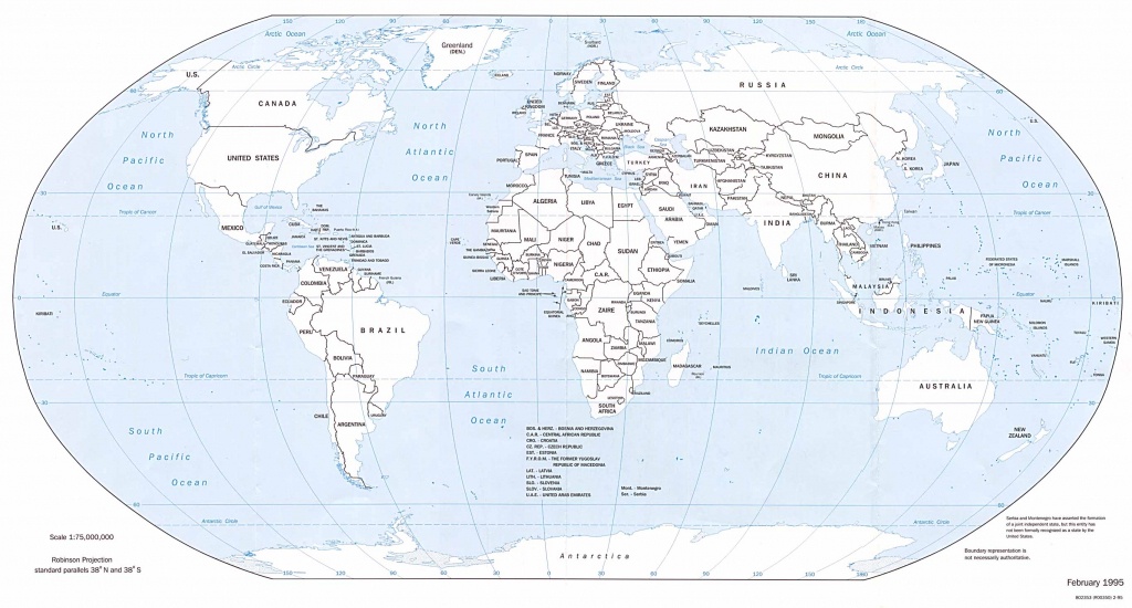 Free Printable World Map With Country Names Printable Maps