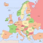 Free Printable Maps Of Europe   Printable Map Of Europe With Countries And Capitals