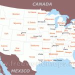 Free Printable Maps Of The United States   Printable Map Of Usa States And Cities