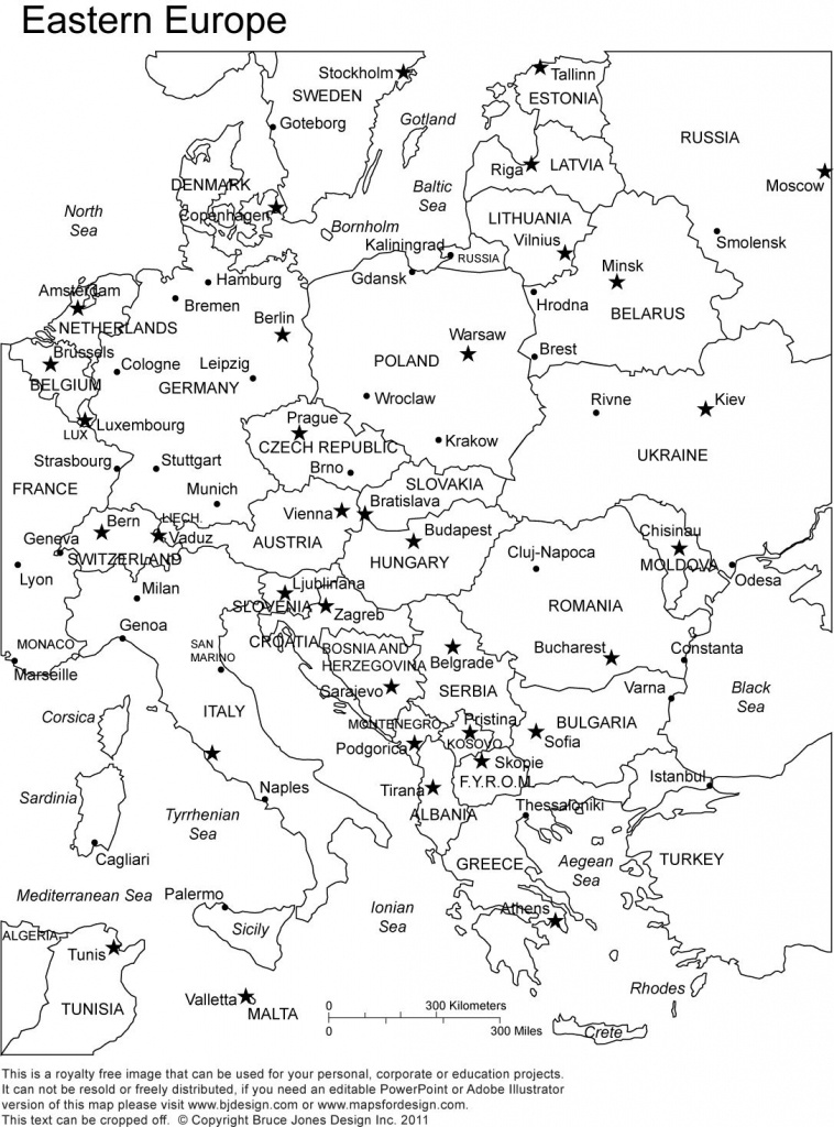 Free Printable Maps With All The Countries Listed | Home School - Printable Map Of Eastern Europe