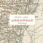 Free Printable Old Map Of Arkansas From 1885. #map #usa | Maps And   Free Printable City Maps