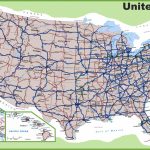 Free Printable Us Highway Map Cities Highways Usa Incredible At Of   United States Road Map Printable