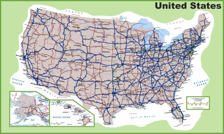 United States Road Map Printable