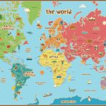 Free Printable World Map For Kids Maps And | Gary's Scattered Mind   Free Printable Large World Map Poster