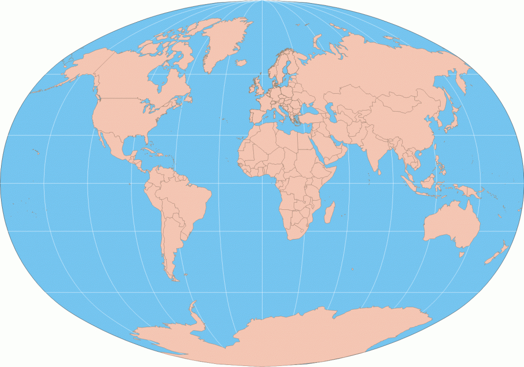 Free Printable World Maps - Basic World Map Printable