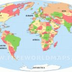 Free Printable World Maps   Continents Of The World Map Printable