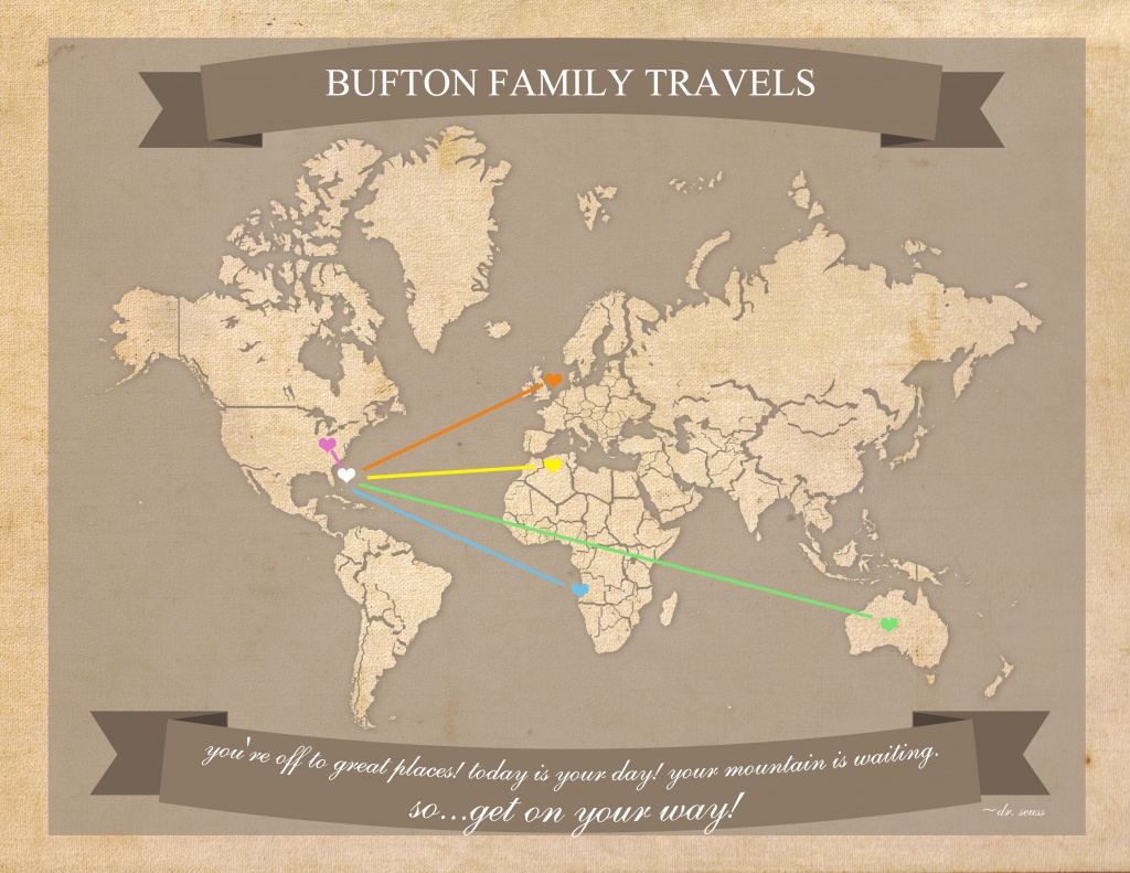 Free Printable World Travel Map - Printable Travel Map