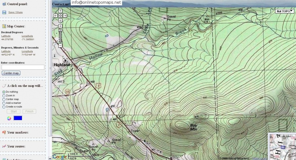 Free Topographic Maps And How To Read A Topographic Map - Free Printable Topo Maps Online