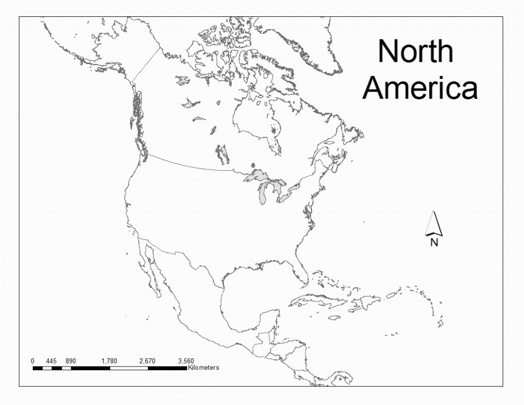 Free United States America Map Maps At A Blank The To Fill In - Blank Map Of North America Printable