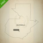 Free Vector Map Of Guatemala Outline | Crochet | Map Vector, Vector   Printable Map Of Guatemala