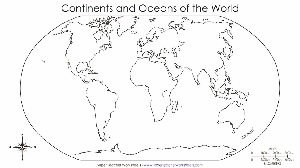 Free World Map Printable | Sitedesignco - Blackline World Map Printable Free