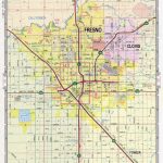 Fresno Street Map. Large Scale Detailed Streets Map Fresno Sity   California Street Map