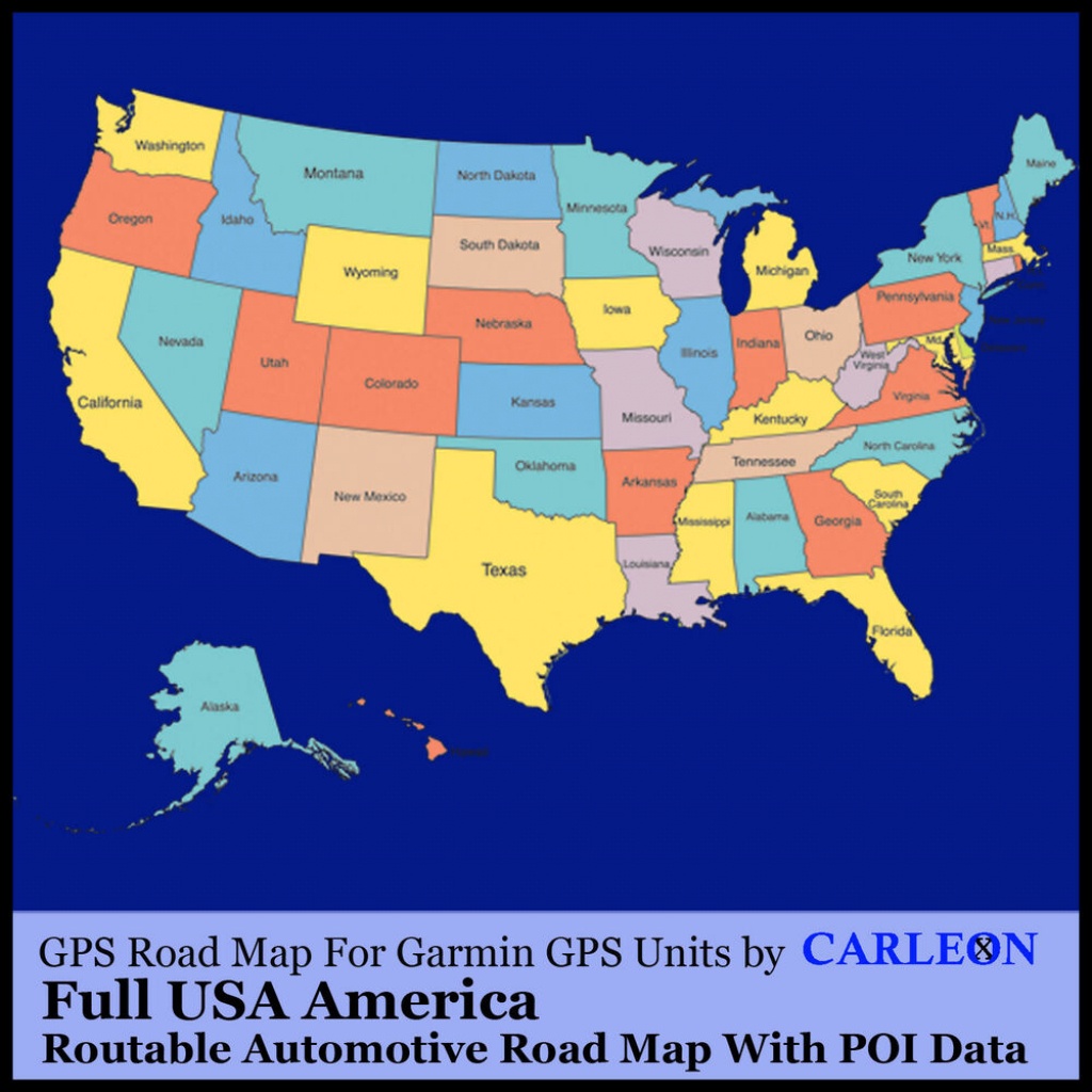 Full Usa America For Use With Garmin Gps/sat Nav Map Gps New Maps - Garmin Florida Map