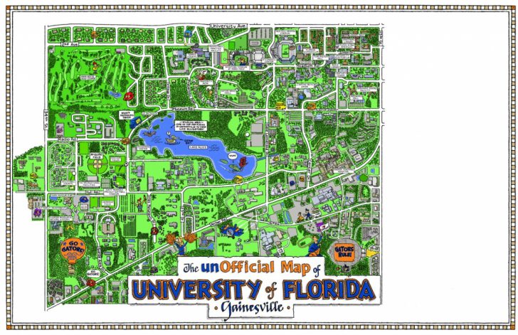 Uf Campus Map Printable