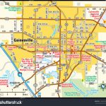 Gainesville Florida Area Map Stock Vector (Royalty Free) 144494338   Map Of Gainesville Florida And Surrounding Cities