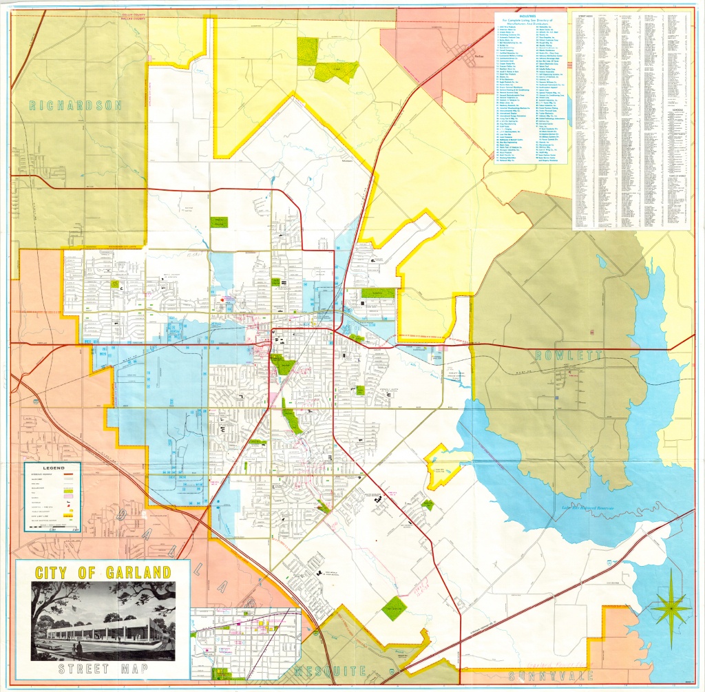 Garland Landmark Society - City Map, Garland Texas 1968-1970 - Garland Texas Map