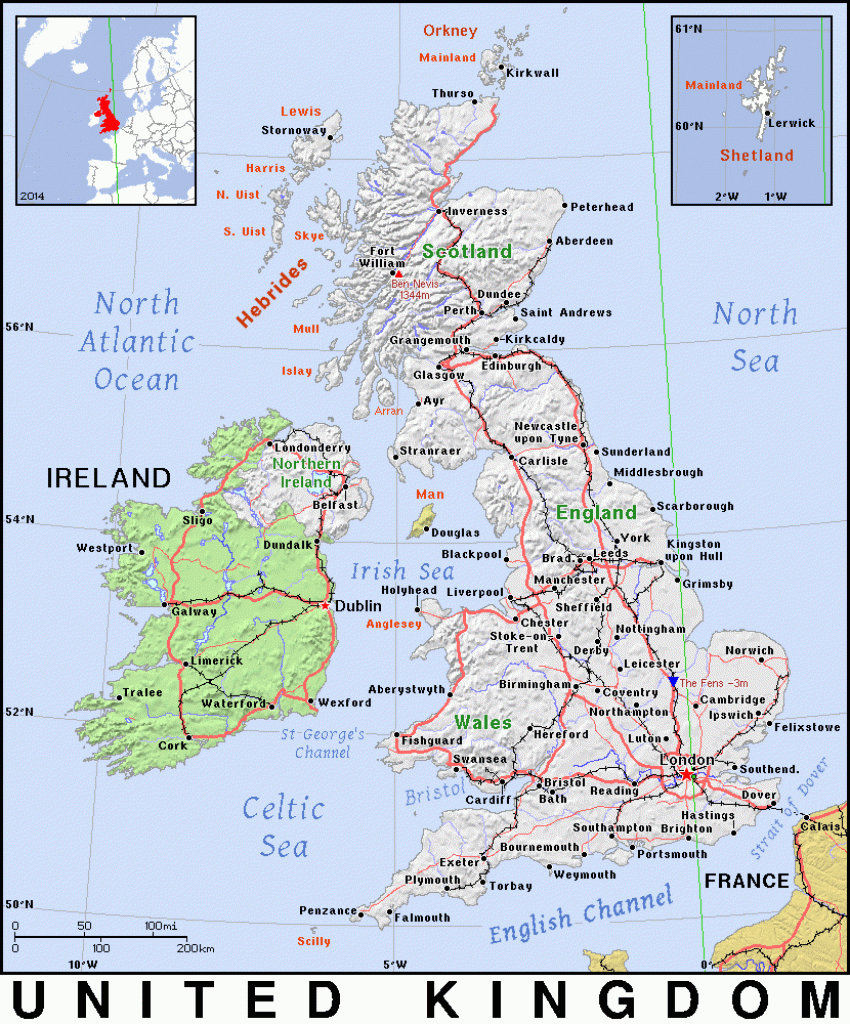 Gb · United Kingdom · Public Domain Mapspat, The Free, Open - Uk Map Printable Free