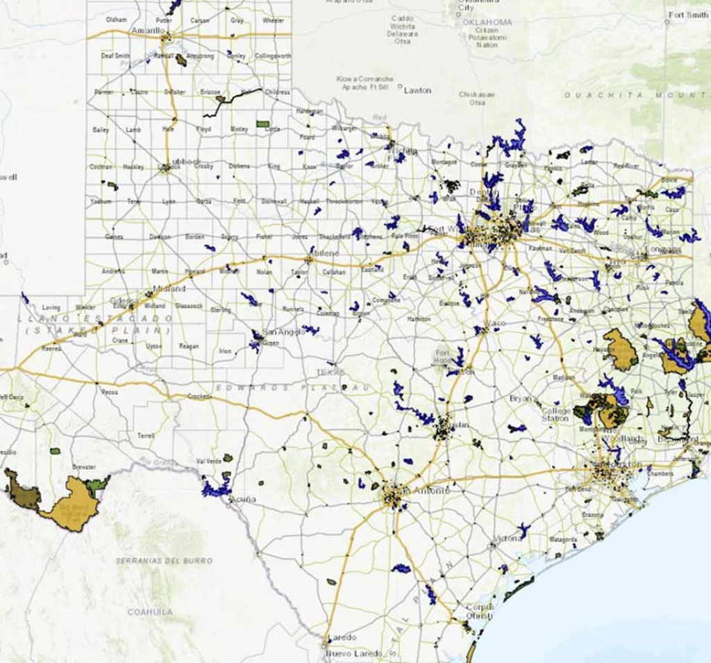 Geographic Information Systems (Gis) - Tpwd - Texas Waterways Map