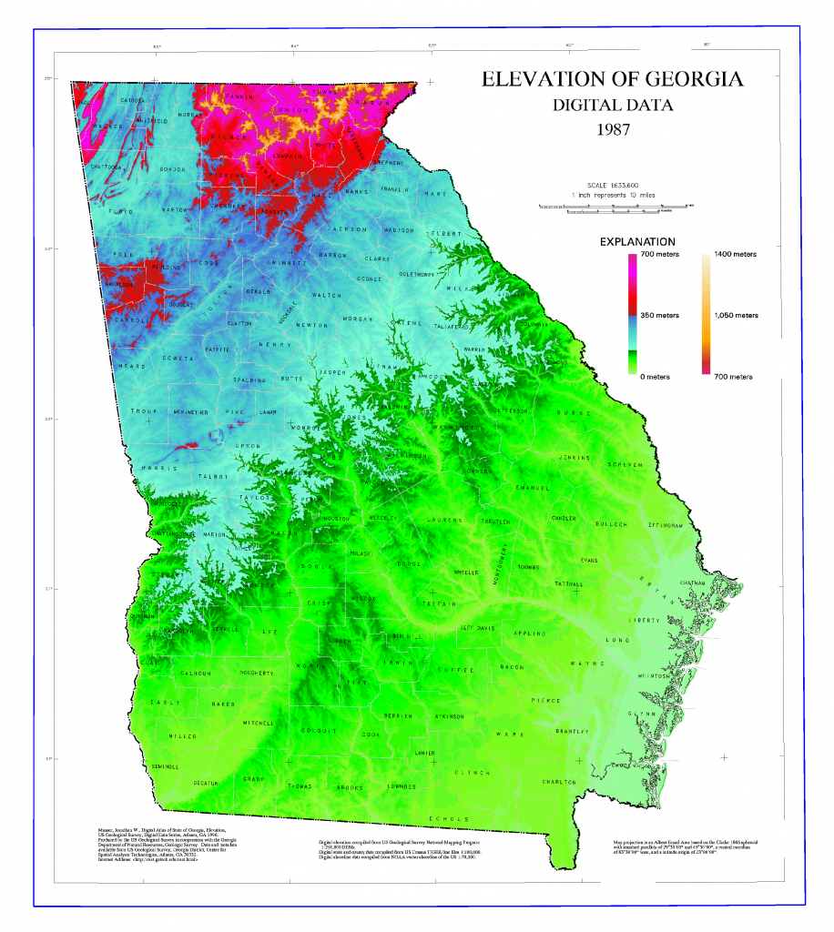Geography Of Georgia (U.s. State) - Wikipedia - Map Of Northeast Florida And Southeast Georgia