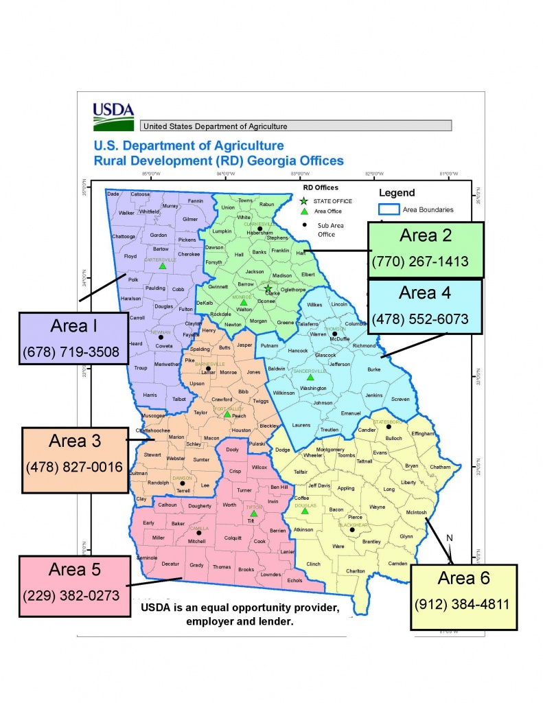 Georgia Contacts | Usda Rural Development - Usda Loan Map California