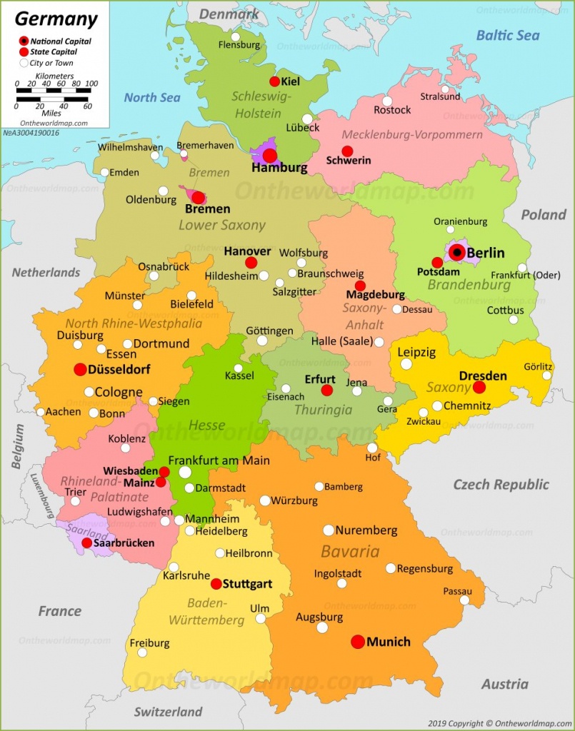 Germany Maps | Maps Of Germany - Printable Map Of Germany