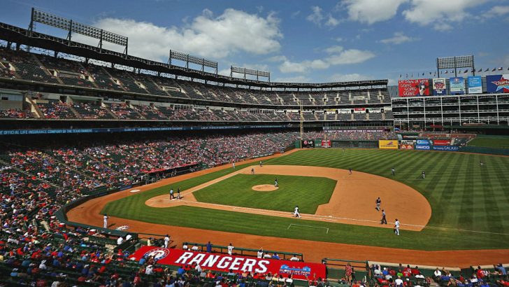 Texas Rangers Ballpark Map