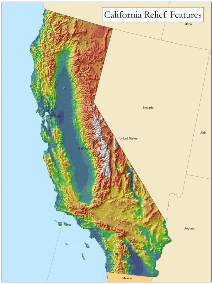 California Geography Map