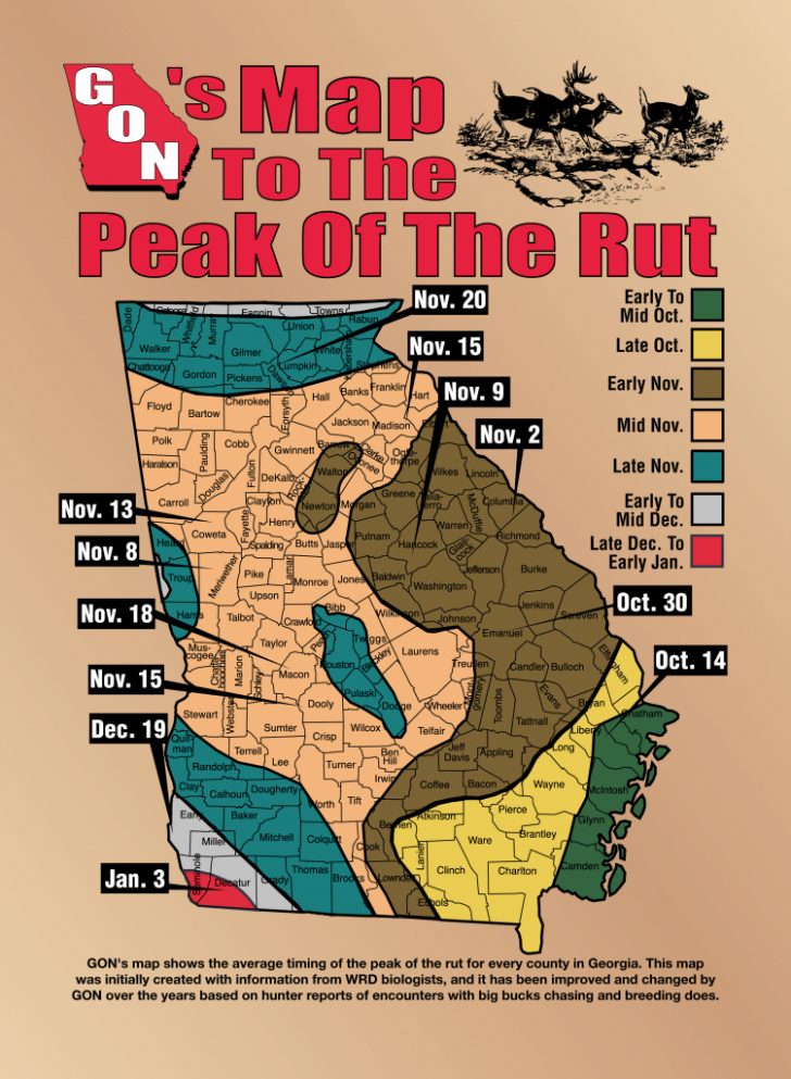 Deer Rut Map Texas