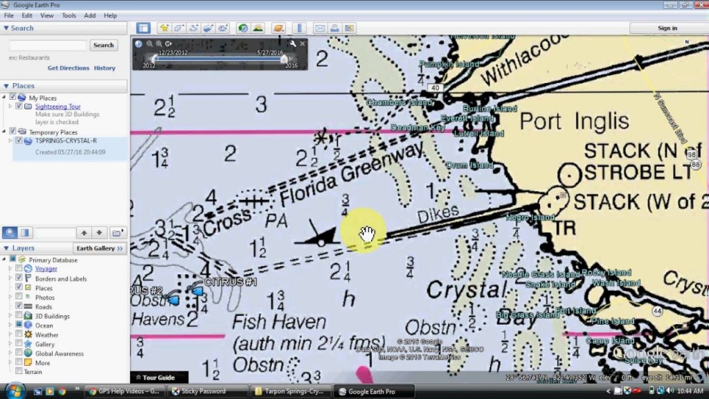 Google Earth Fishing Map - Youtube - Texas Offshore Fishing Maps