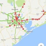 Google Map Of All The Roads Closed In Texas Due To Hurricane Harvey   Google Maps Galveston Texas
