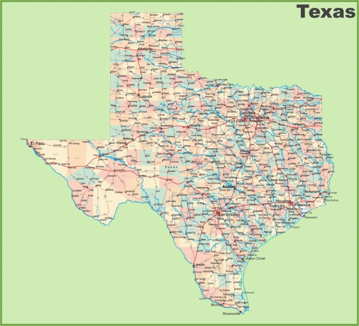 Texas Road Map Google