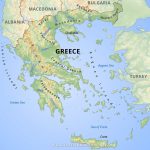 Greece Physical Map   Printable Map Of Greece