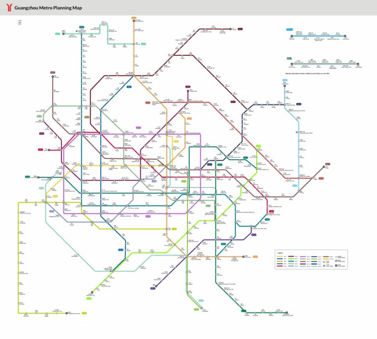 Guangzhou Metro Maps, Pdf Download: Subway Lines, Stations - Printable ...