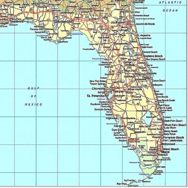 Gulf Of Mexico Map Florida