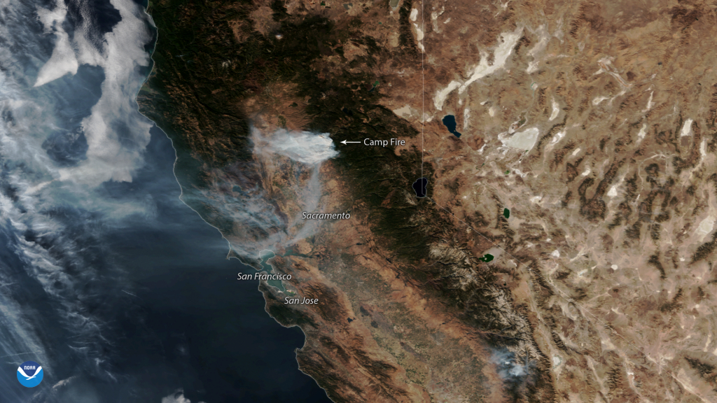 Gusty Offshore Winds Continue To Fuel California Wildfires | Noaa - California Wildfire Satellite Map