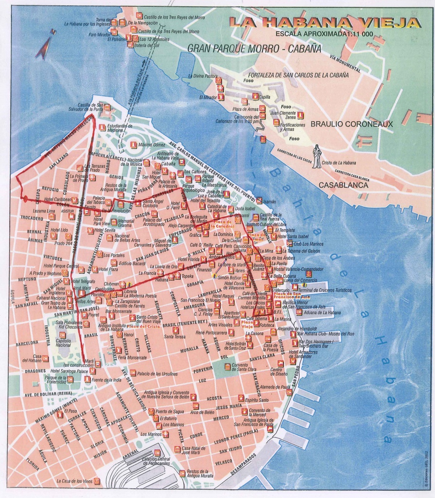 Havana Guide | Casa Havana - Havana City Map Printable